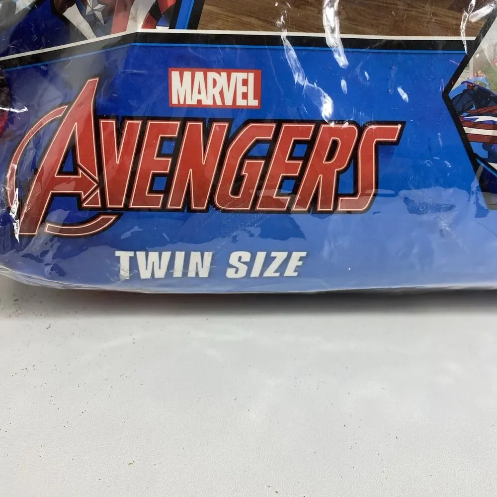 NEW ZippySack Marvel Avengers Twin Bed Zip Up Blanket 3 Piece Sheet & Pillowcase